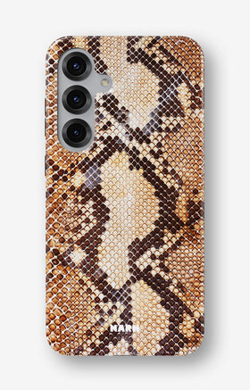Samsung Galaxy S25 FE Tough Case – Brown Snakeskin - View 1