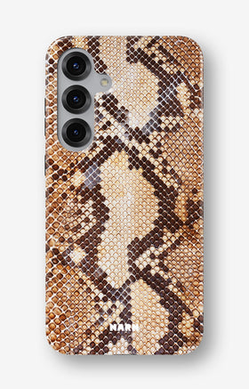 Samsung Galaxy S25 FE Tough Case – Brown Snakeskin - View 1