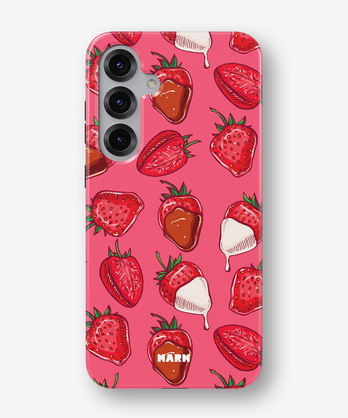 Samsung Galaxy S25 FE Tough Case – Strawberry Chocolate - View 1