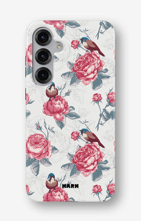 Samsung Galaxy S25 FE Tough Case – Birds Among Roses - View 1
