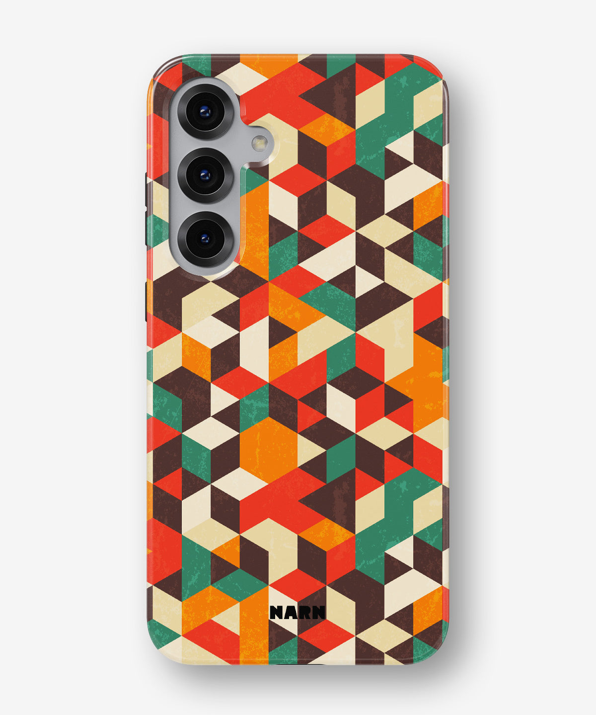 Samsung Galaxy S25 FE Tough Case – Retro Geometric - View 1