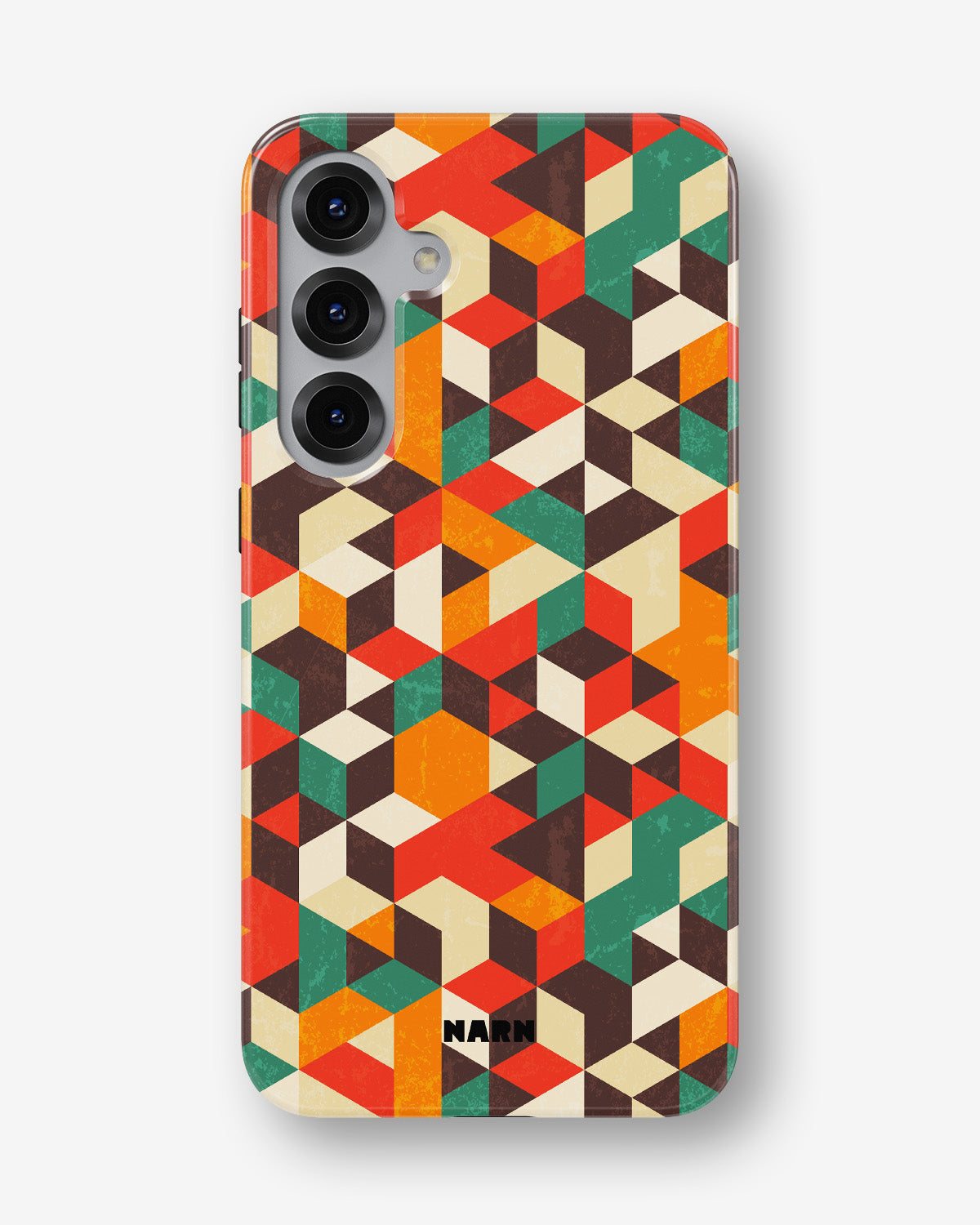 Samsung Galaxy S25 FE Tough Case – Retro Geometric - View 1