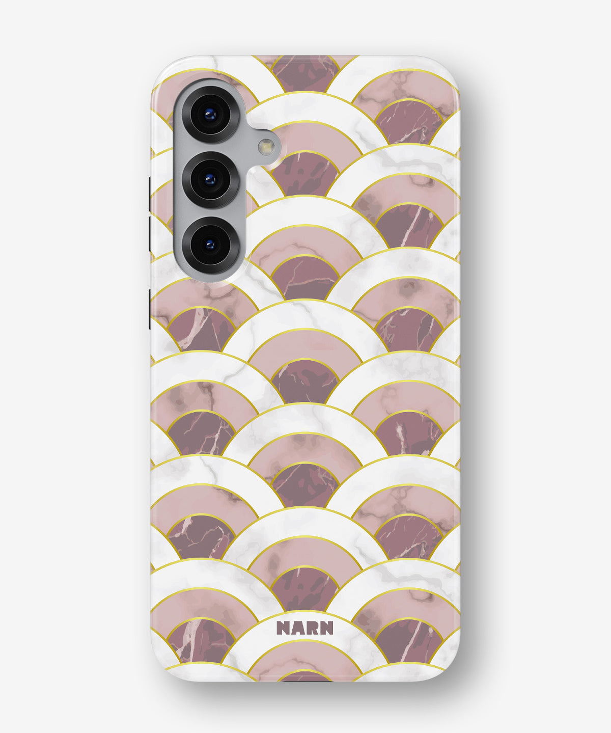 Samsung Galaxy S25 FE Tough Case – Pink Marble Waves - View 1
