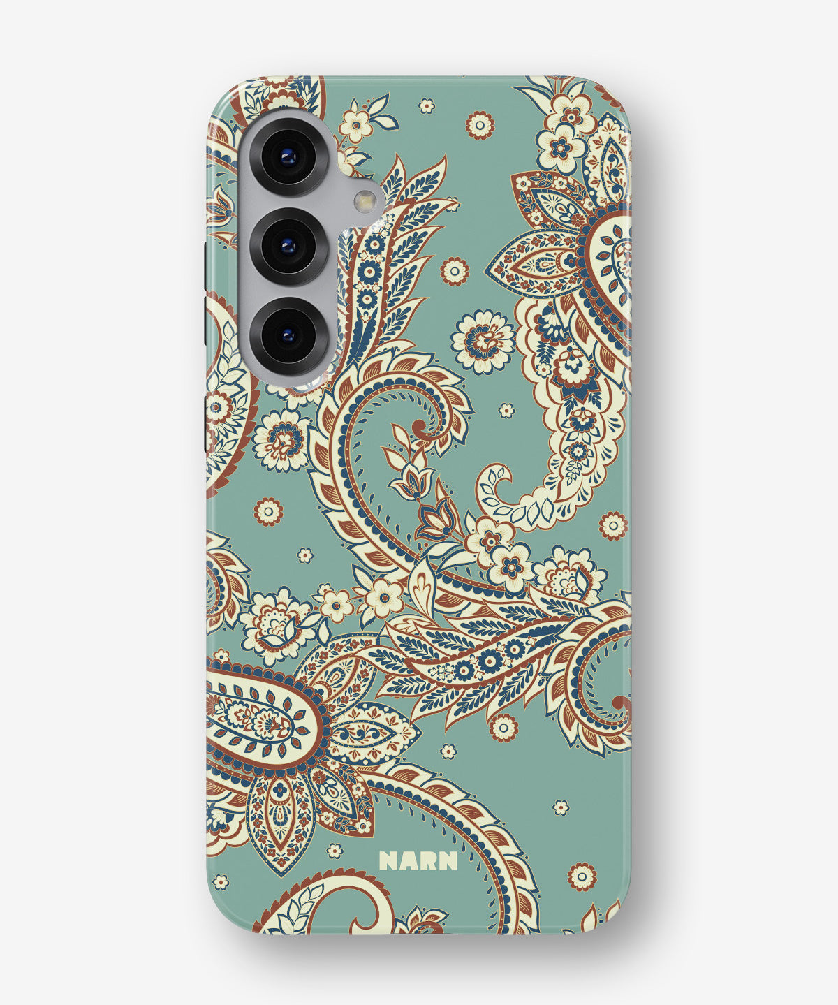Samsung Galaxy S25 FE Tough Case – Paisley Green - View 1