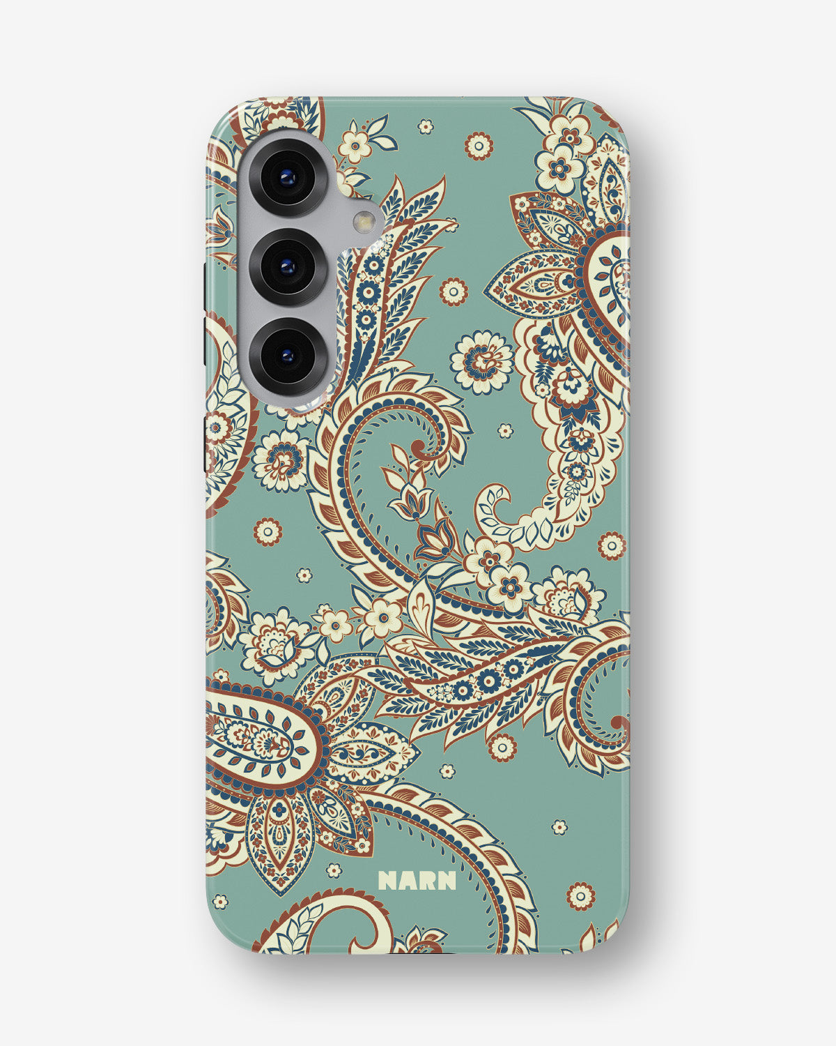Samsung Galaxy S25 FE Tough Case – Paisley Green - View 1