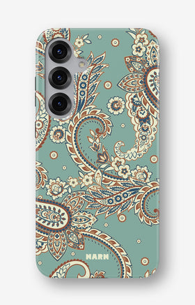 Samsung Galaxy S25 FE Tough Case – Paisley Green - View 1