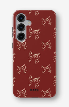 Samsung Galaxy S25 FE Tough Case – Cherry Bows - View 1