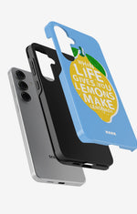 Samsung Galaxy S25 FE Tough Case – Lemon Quote - View 2