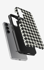 Samsung Galaxy S25 FE Tough Case – Houndstooth - View 2