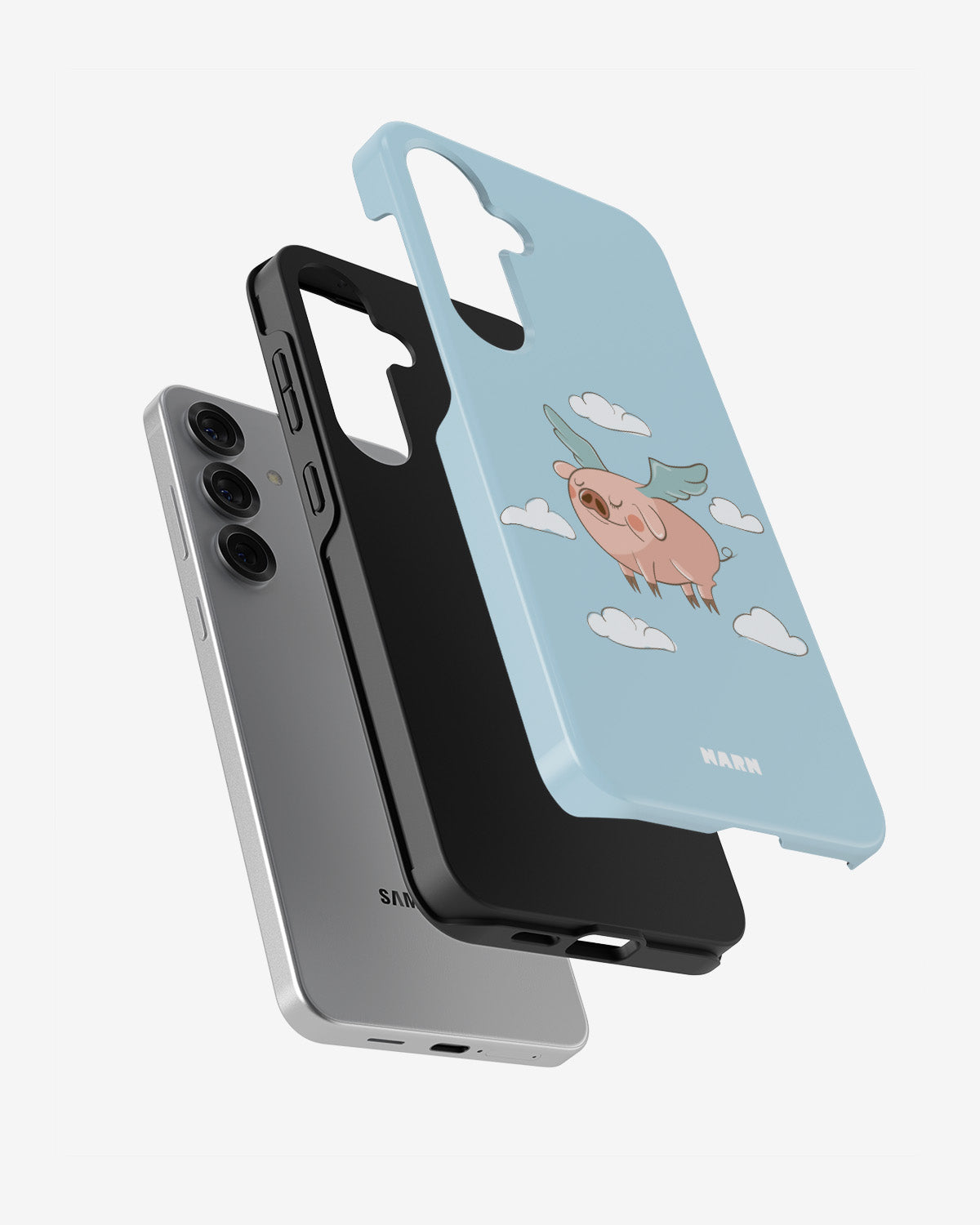 Samsung Galaxy S25 FE Tough Case – Dreamy Pig - View 2
