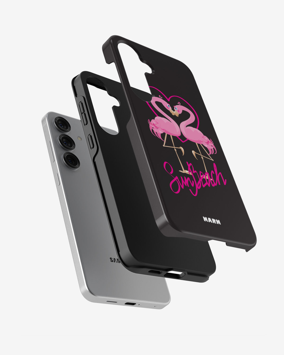 Samsung Galaxy S25 FE Tough Case – Beach Flamingo - View 2