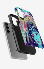 Samsung Galaxy S25 FE Tough Case – Abstract Cat - View 2