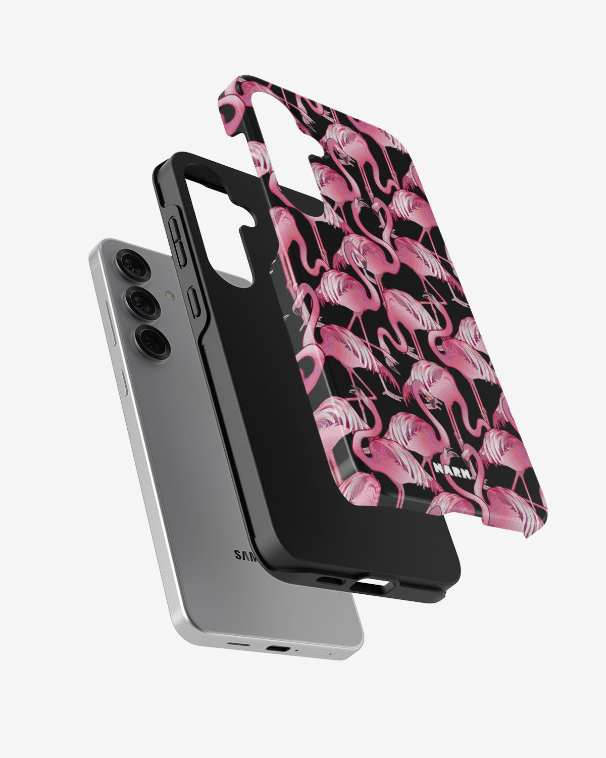 Samsung Galaxy S25 FE Tough Case – Flamingos - View 2