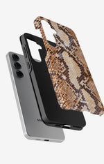 Samsung Galaxy S25 FE Tough Case – Brown Snakeskin - View 2