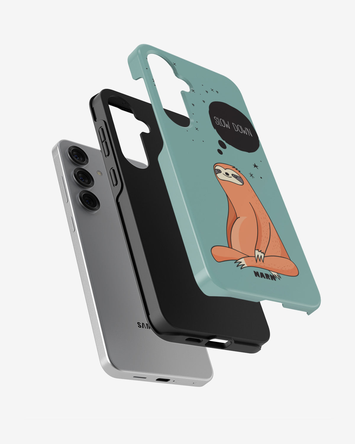 Samsung Galaxy S25 FE Tough Case – Slow Down Sloth - View 2