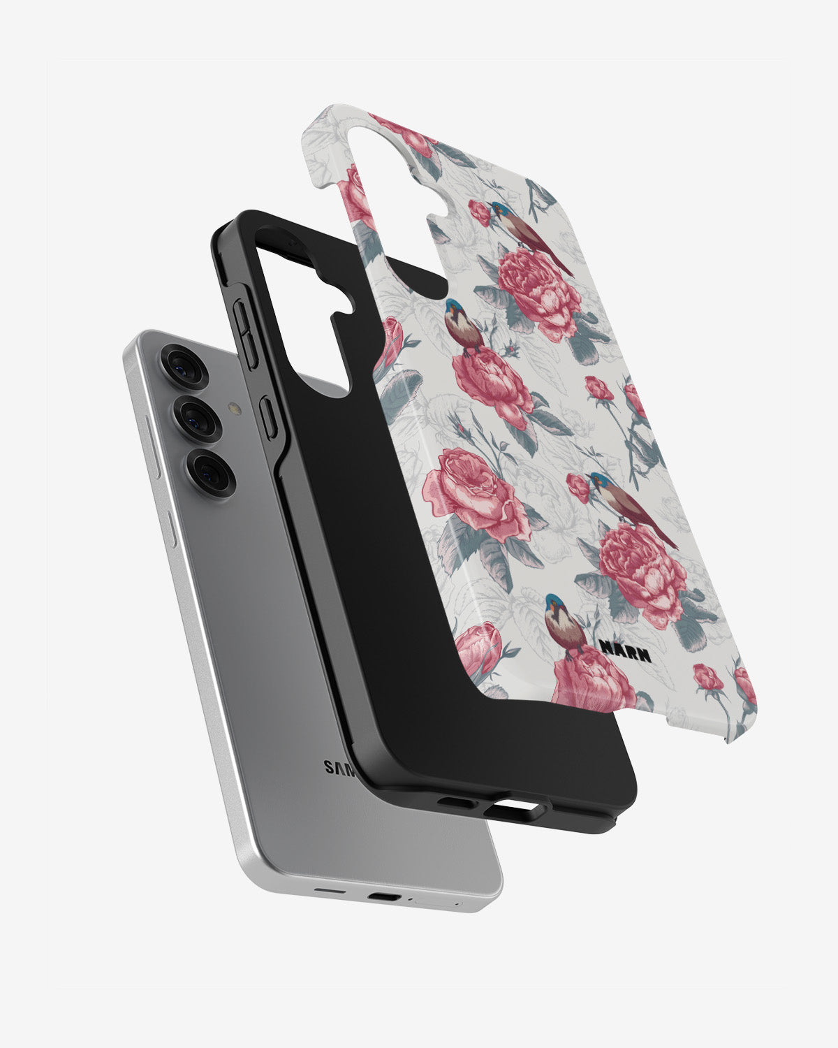 Samsung Galaxy S25 FE Tough Case – Birds Among Roses - View 2