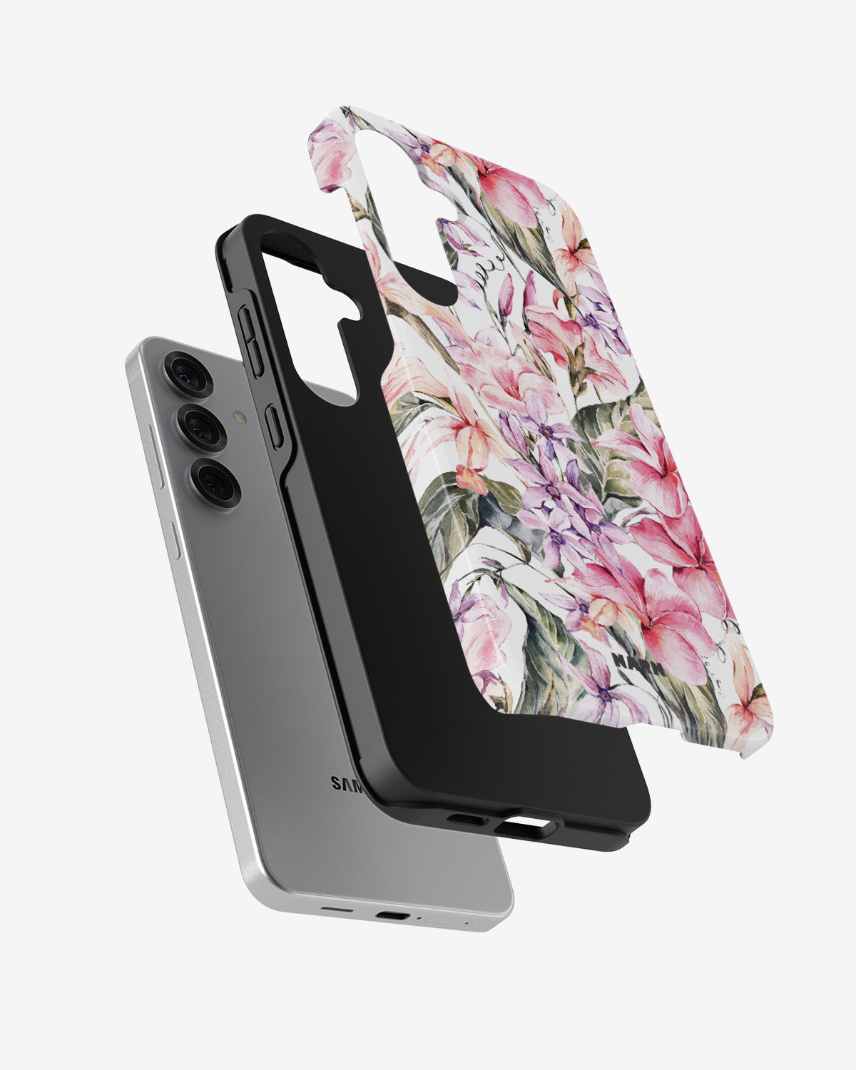 Samsung Galaxy S25 FE Tough Case – Watercolor Flowers - View 2
