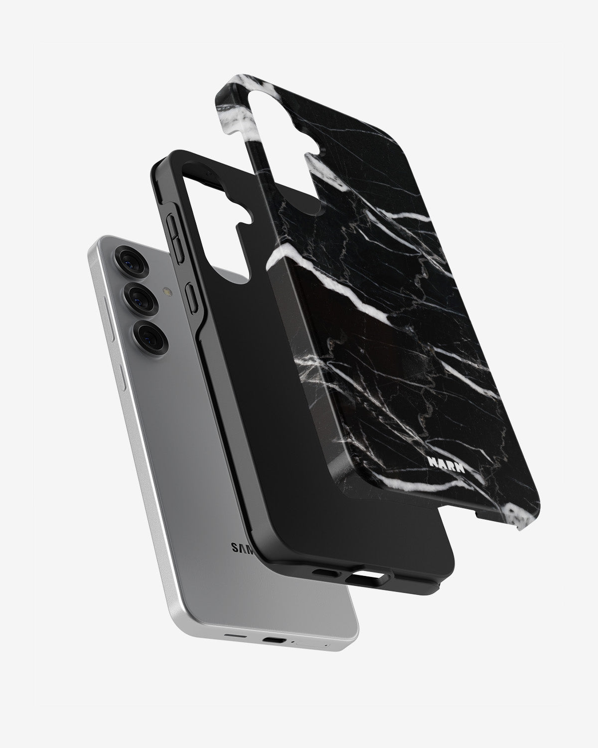 Samsung Galaxy S25 FE Tough Case – Black Marble - View 2