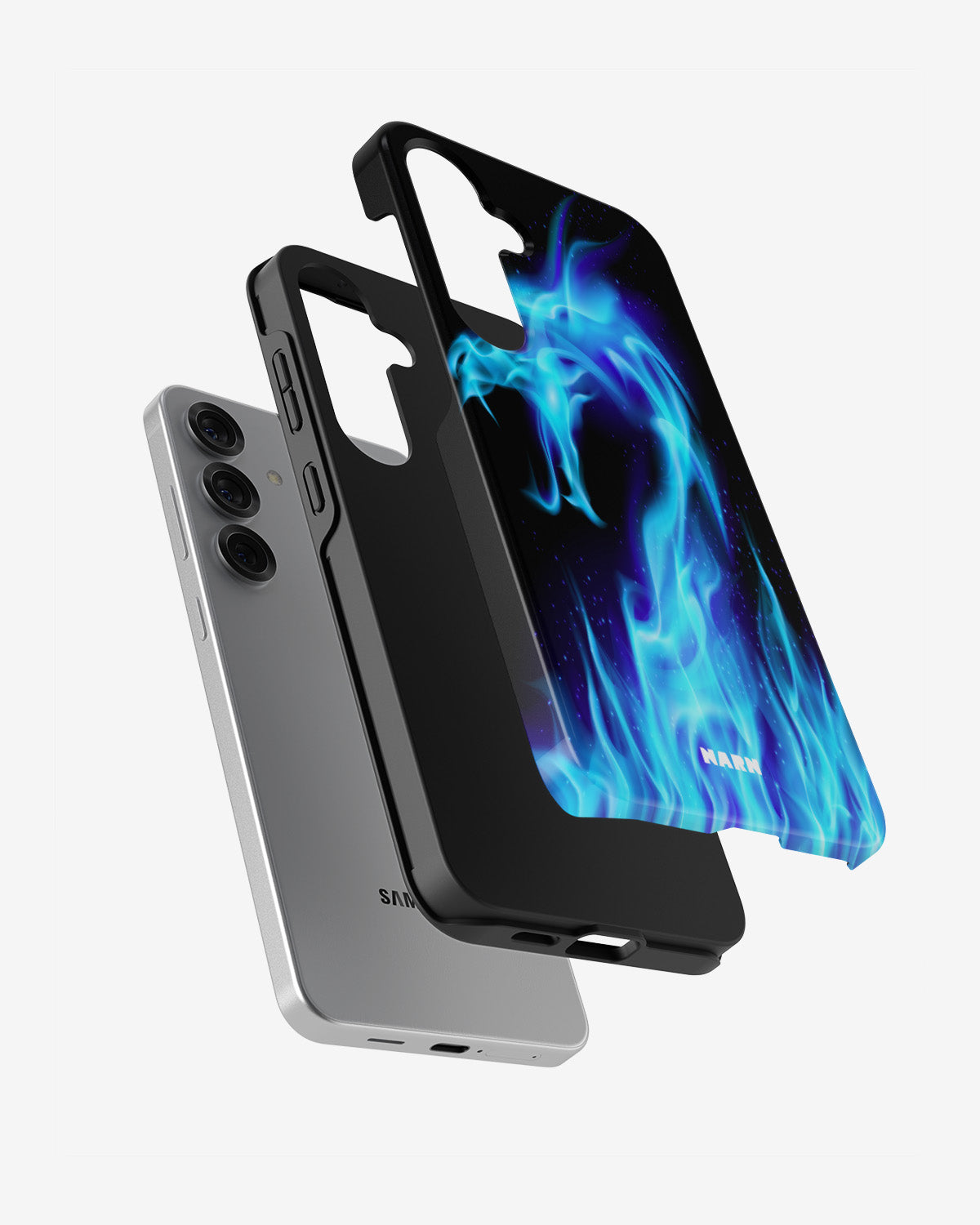 Samsung Galaxy S25 FE Tough Case – Blue Flames Dragon - View 2