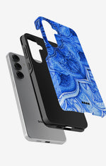 Samsung Galaxy S25 FE Tough Case – Blue Vintage - View 2