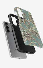 Samsung Galaxy S25 FE Tough Case – Paisley Green - View 2