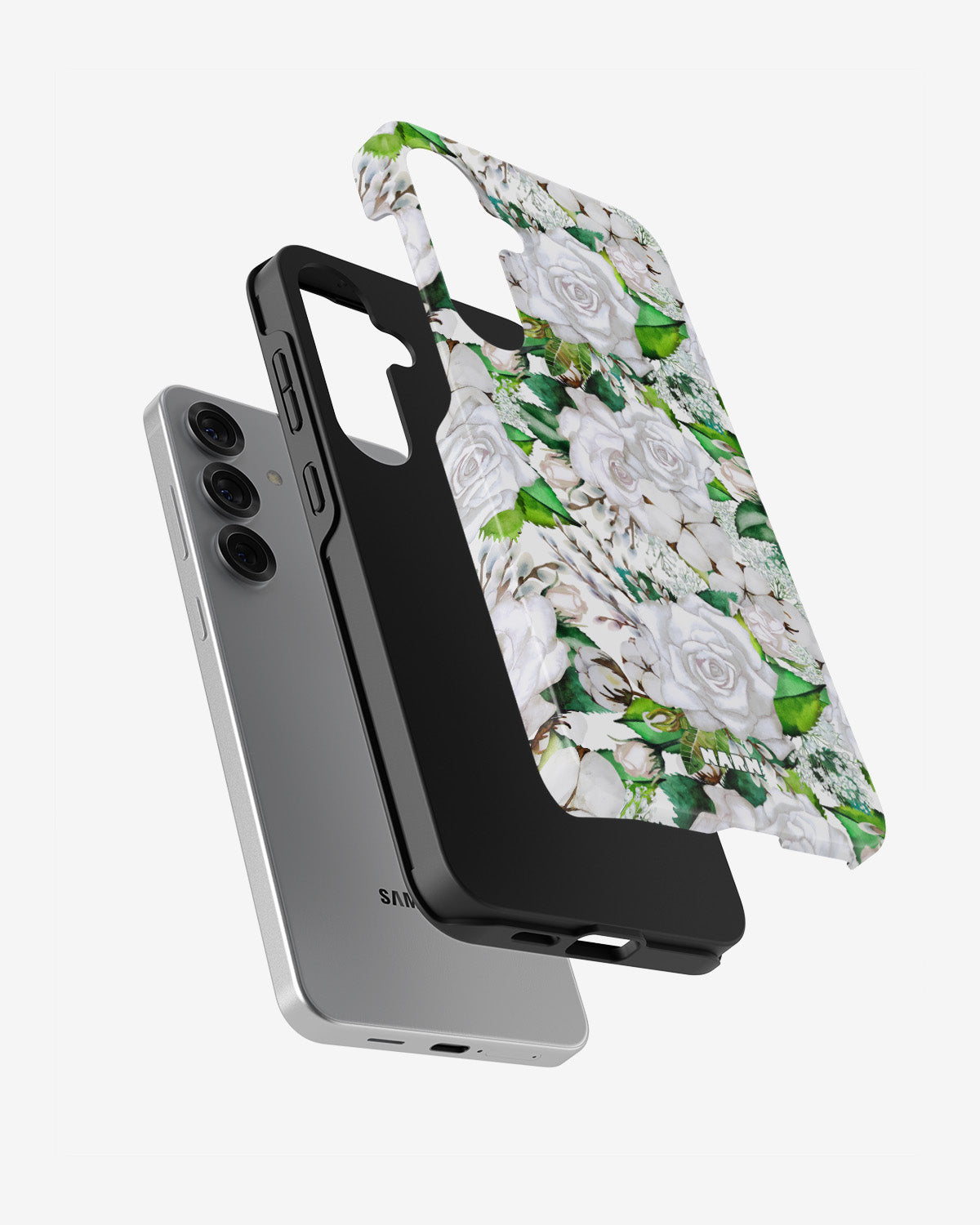 Samsung Galaxy S25 FE Tough Case – White Bloom - View 2