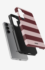 Samsung Galaxy S25 FE Tough Case – Cranberry Stripe - View 2