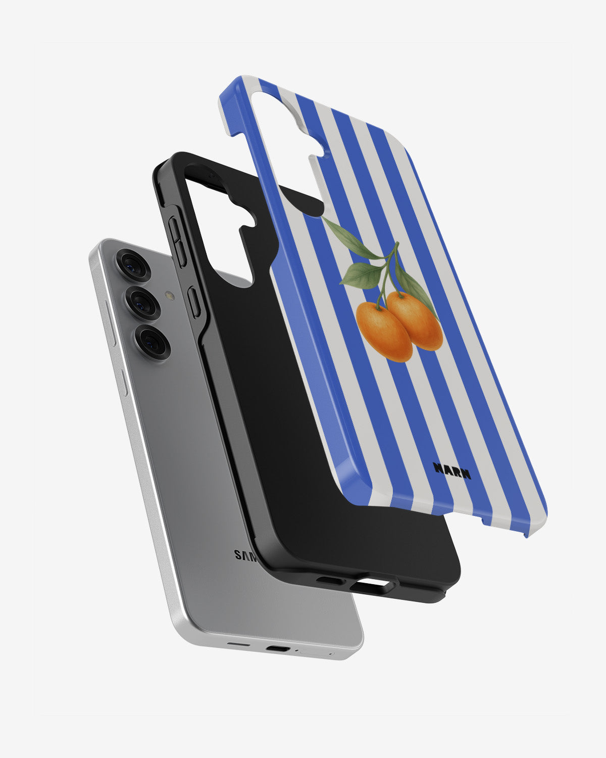 Samsung Galaxy S25 FE Tough Case – Orange Stripes - View 2