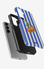 Samsung Galaxy S25 FE Tough Case – Orange Stripes - View 2