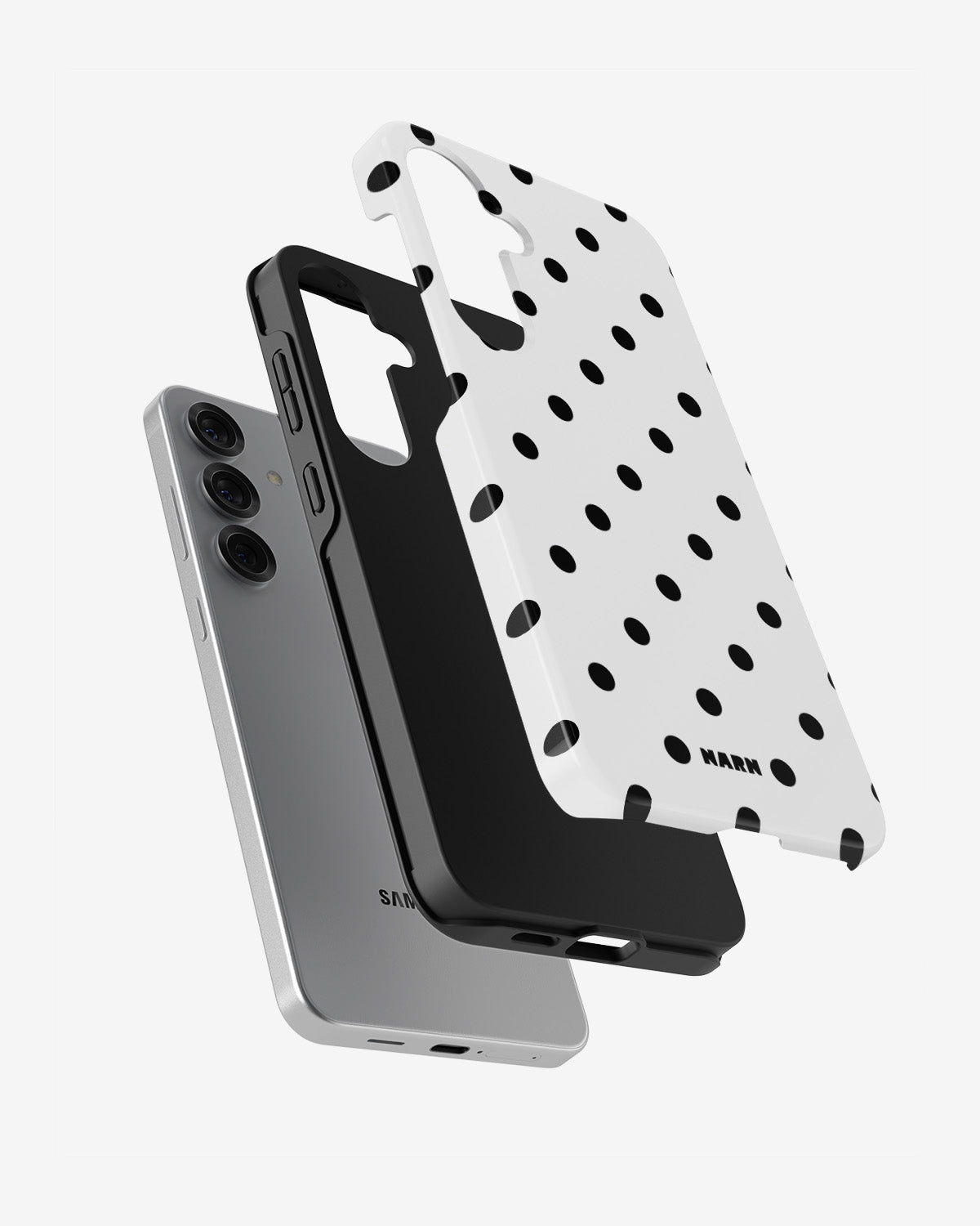 Samsung Galaxy S25 FE Tough Case – Mono Dots - View 2