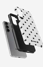 Samsung Galaxy S25 FE Tough Case – Mono Dots - View 2