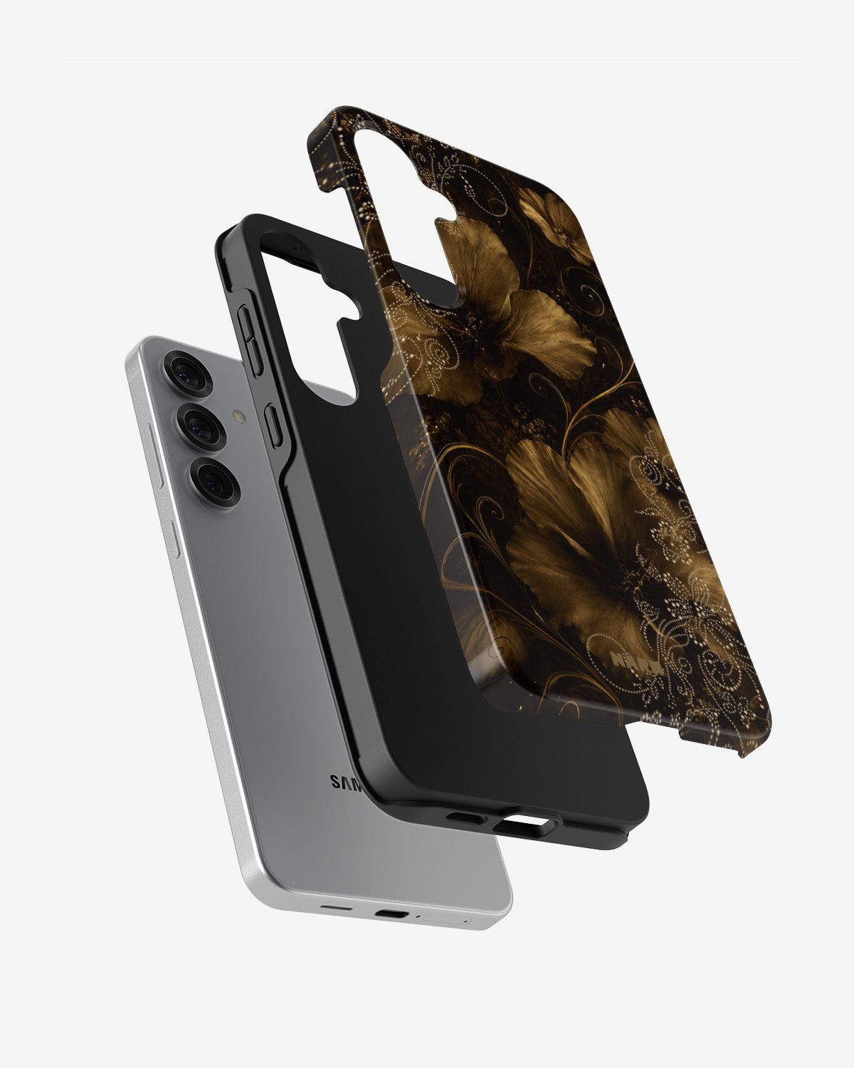 Samsung Galaxy S25 FE Tough Case – Bloom Noir - View 2