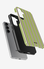 Samsung Galaxy S25 FE Tough Case – Matcha Lines - View 2