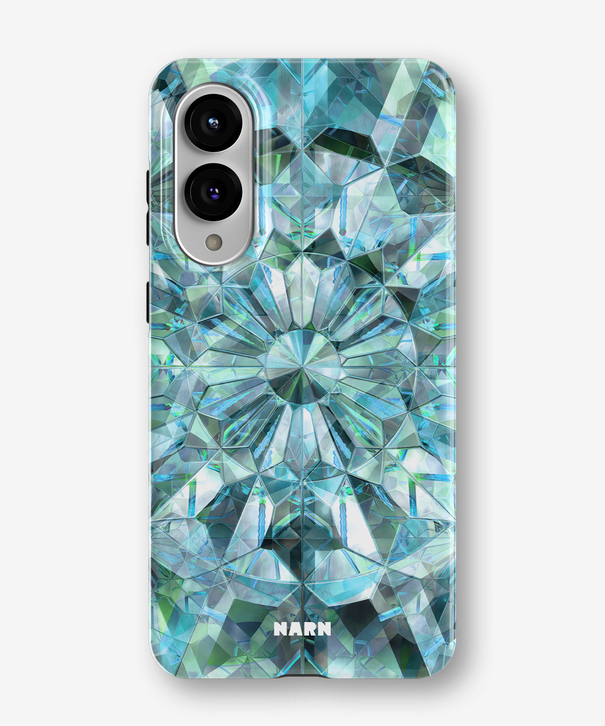 Samsung Galaxy S25 Edge Tough Case – Green Crystals - View 1