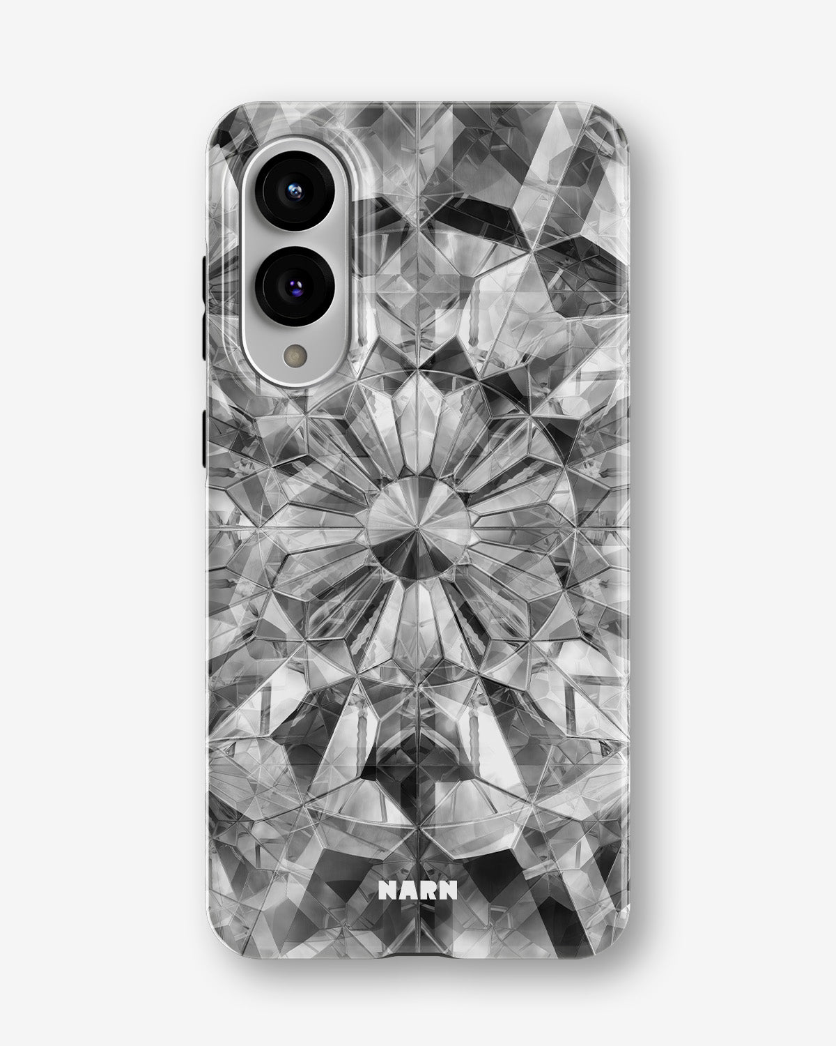 Samsung Galaxy S25 Edge Tough Case – Grey Crystals - View 1