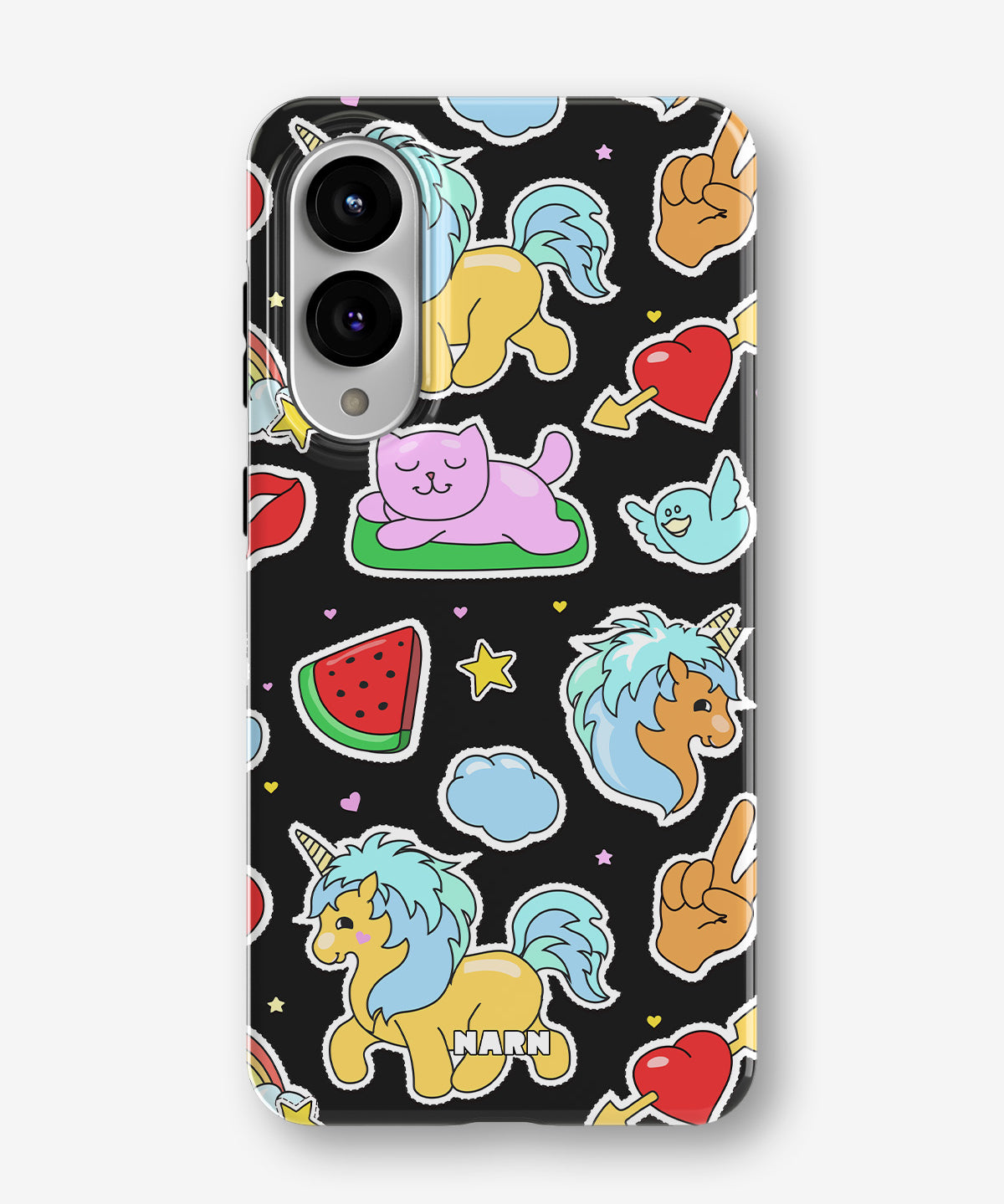 Samsung Galaxy S25 Edge Tough Case – Cute Stickers - View 1
