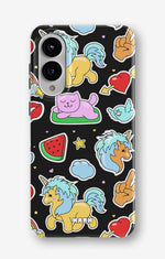 Samsung Galaxy S25 Edge Tough Case – Cute Stickers - View 1