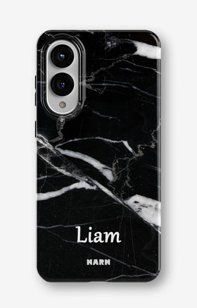 Samsung Galaxy S25 Edge Tough Case – Custom - Black Marble - View 1