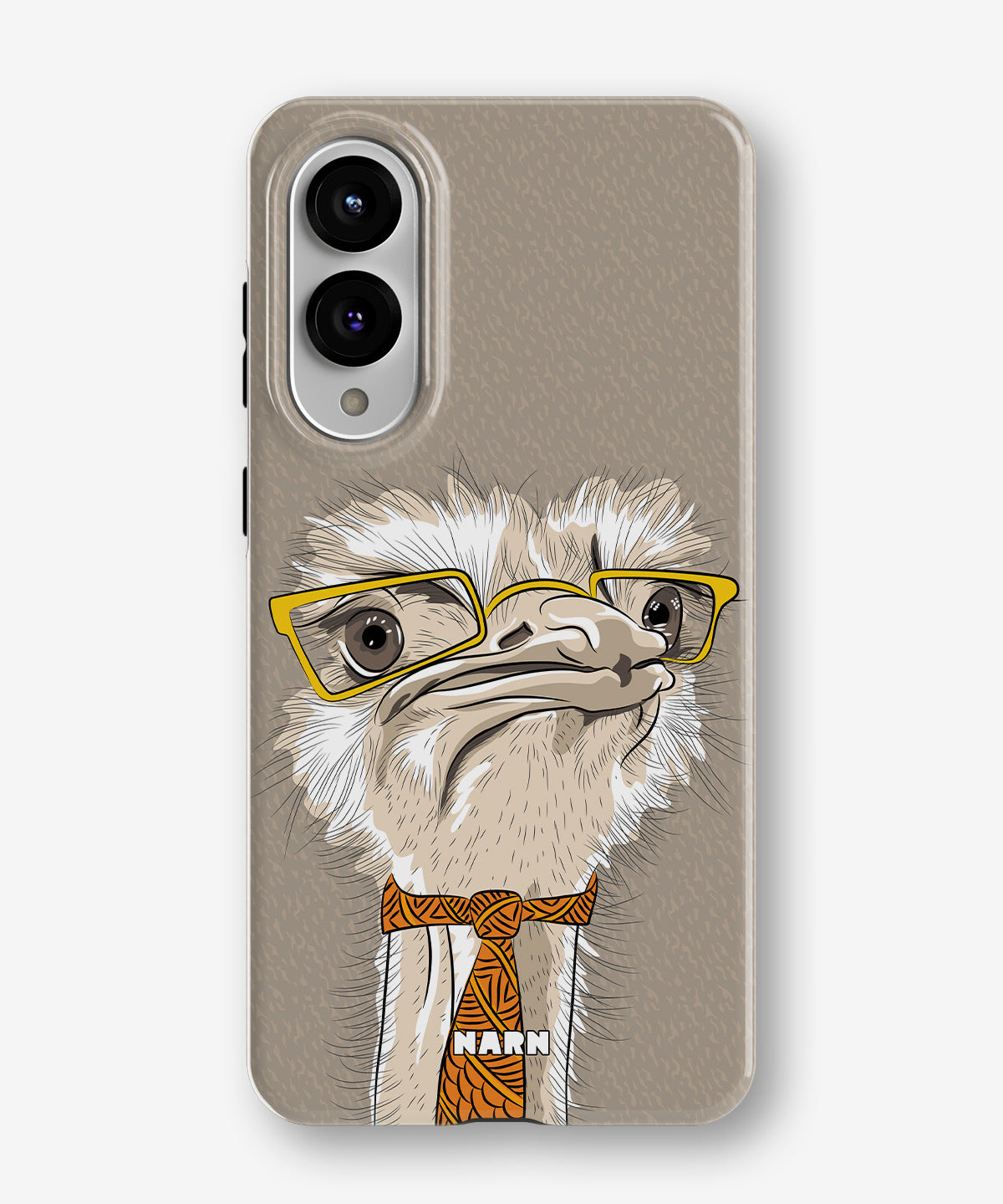 Samsung Galaxy S25 Edge Tough Case – Hipster Ostrich - View 1