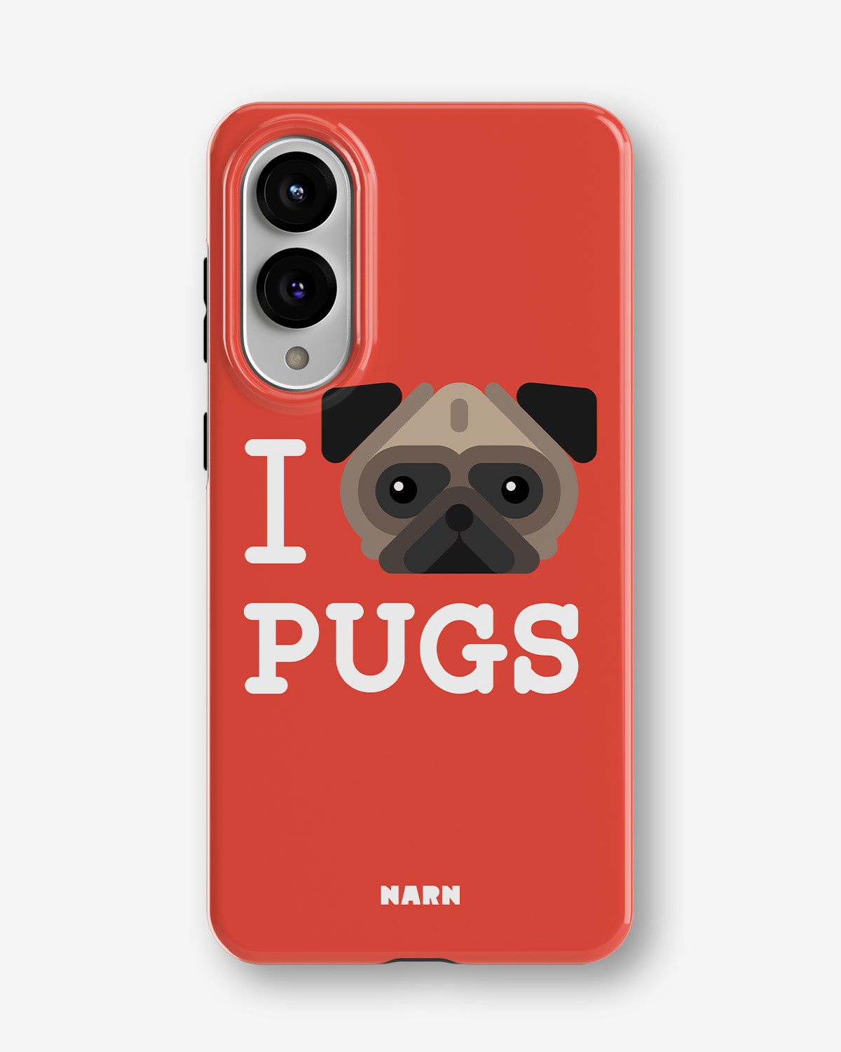 Samsung Galaxy S25 Edge Tough Case – I Love Pugs - View 1