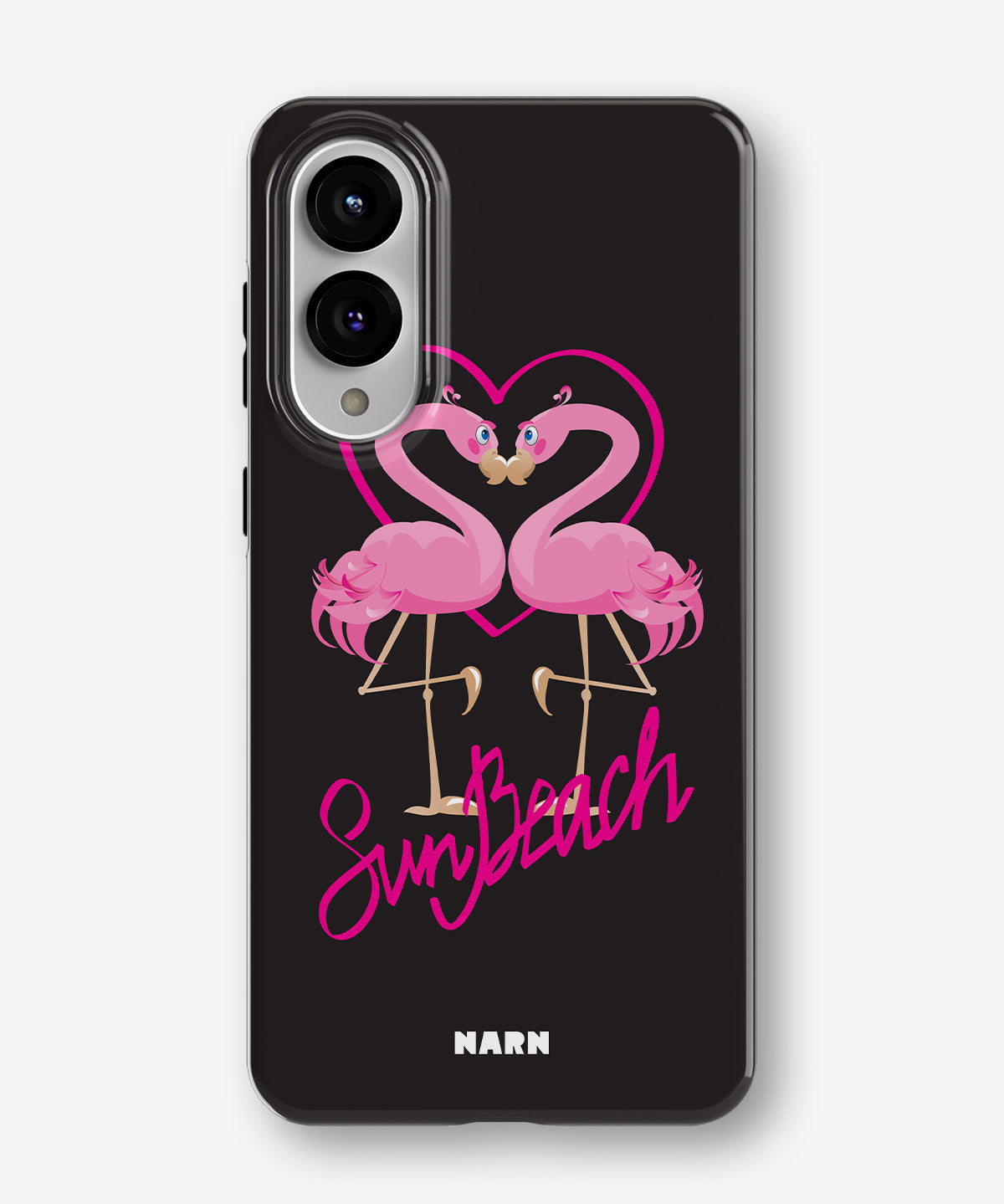 Samsung Galaxy S25 Edge Tough Case – Beach Flamingo - View 1