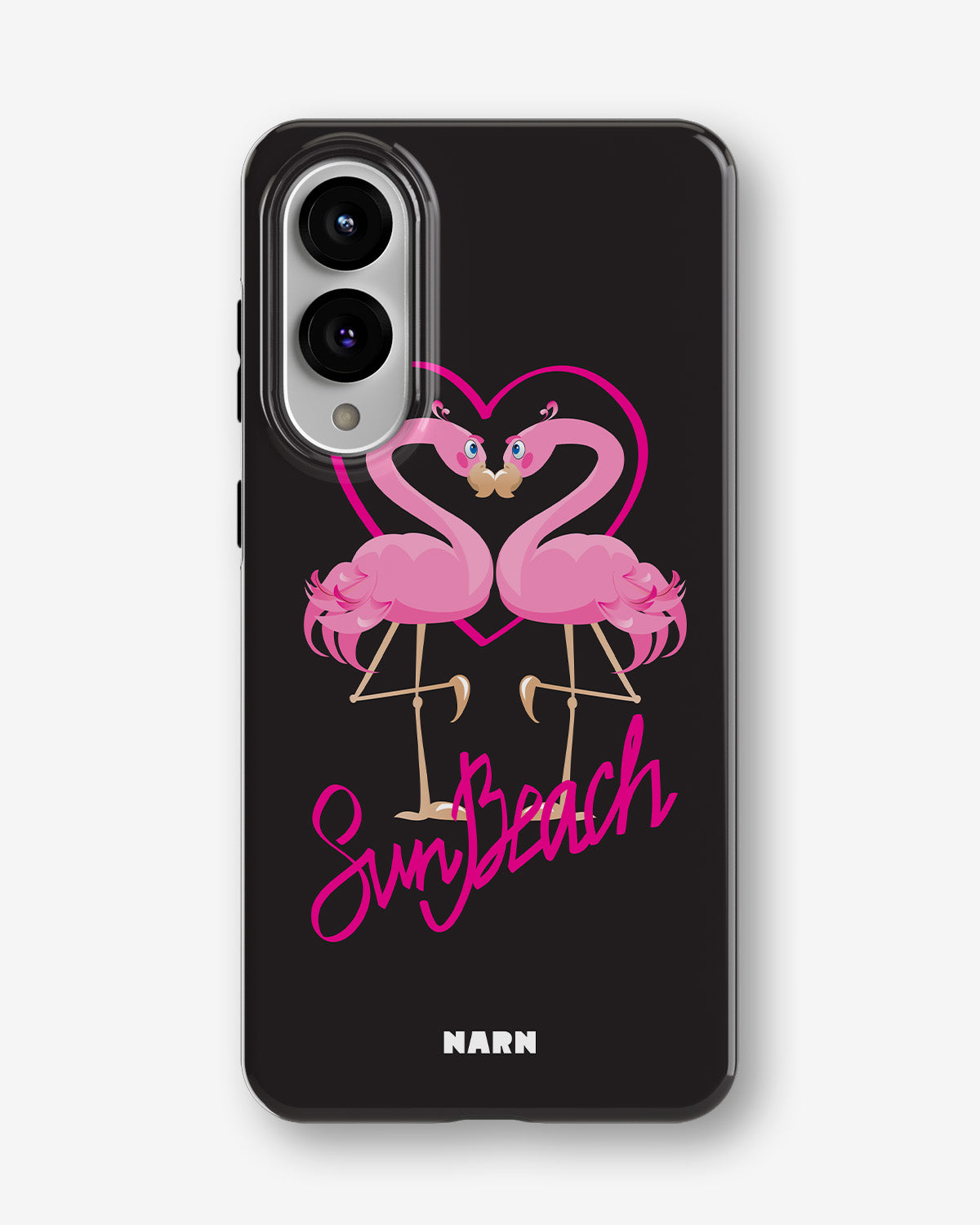 Samsung Galaxy S25 Edge Tough Case – Beach Flamingo - View 1