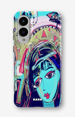Samsung Galaxy S25 Edge Tough Case – Abstract Cat - View 1