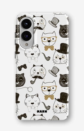Samsung Galaxy S25 Edge Tough Case – Cartoon Cats - View 1