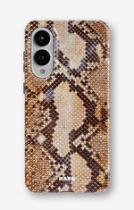 Samsung Galaxy S25 Edge Tough Case – Brown Snakeskin - View 1