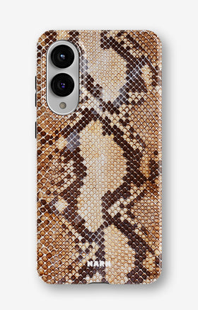Samsung Galaxy S25 Edge Tough Case – Brown Snakeskin - View 1