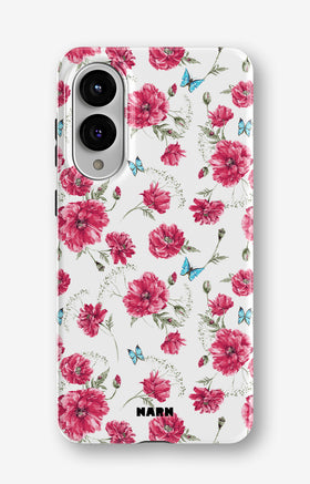 Samsung Galaxy S25 Edge Tough Case – Poppies in Bloom - View 1