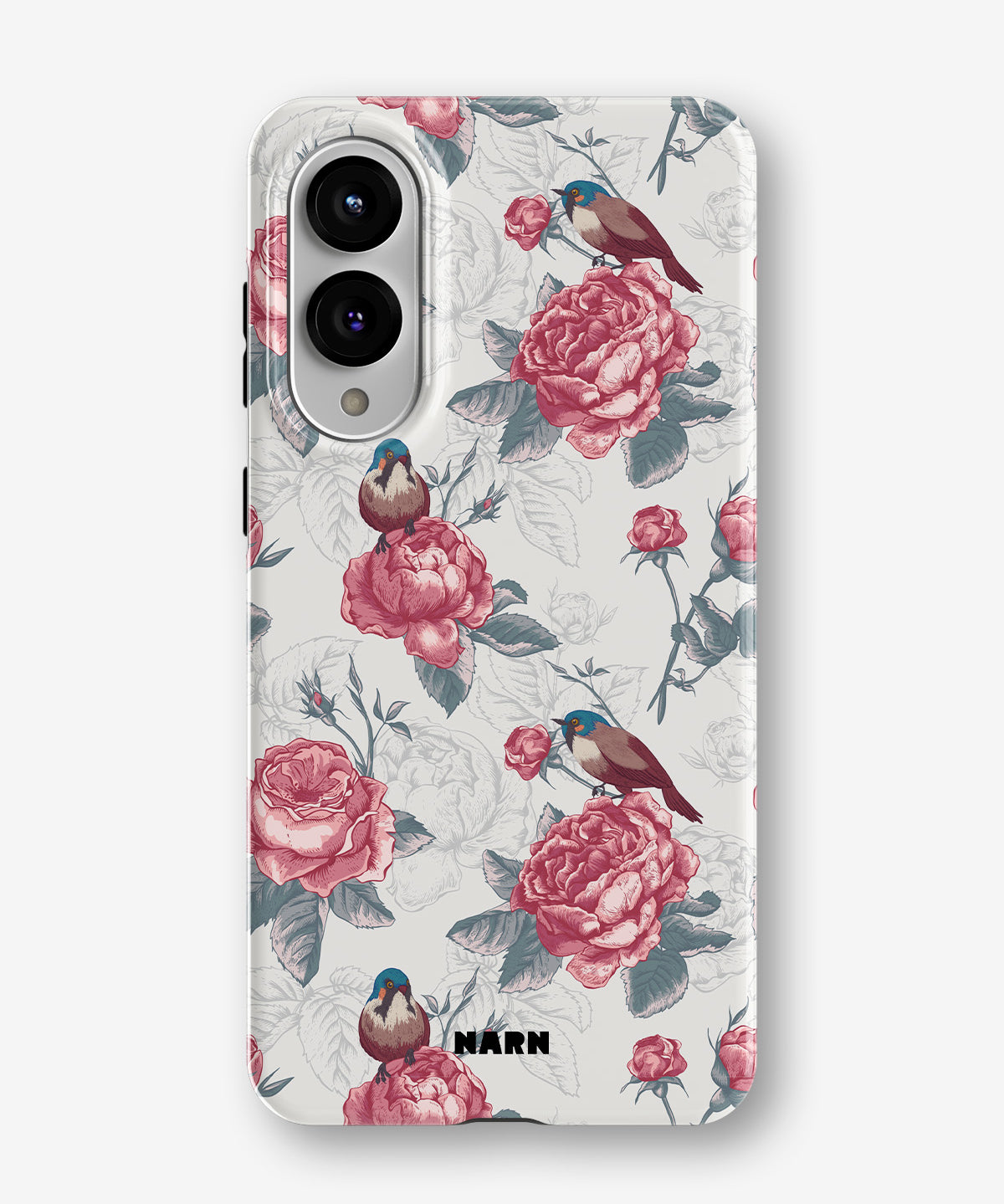Samsung Galaxy S25 Edge Tough Case – Birds Among Roses - View 1