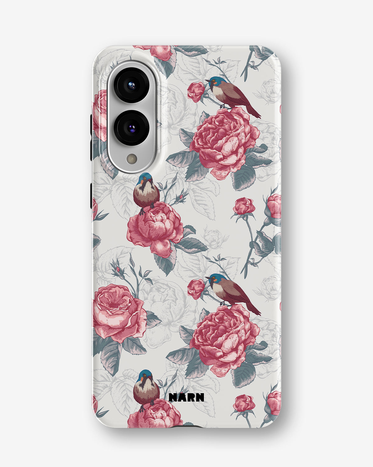 Samsung Galaxy S25 Edge Tough Case – Birds Among Roses - View 1
