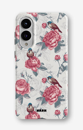 Samsung Galaxy S25 Edge Tough Case – Birds Among Roses - View 1